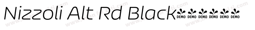 Nizzoli Alt Rd Black字体转换